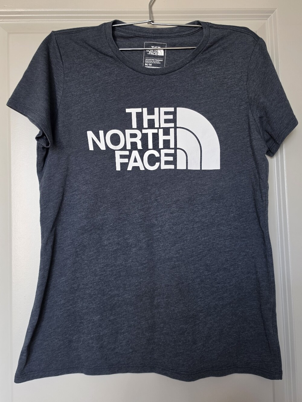 The North Face Women's Short Sleeve Logo Tee - Heather Charcoal
